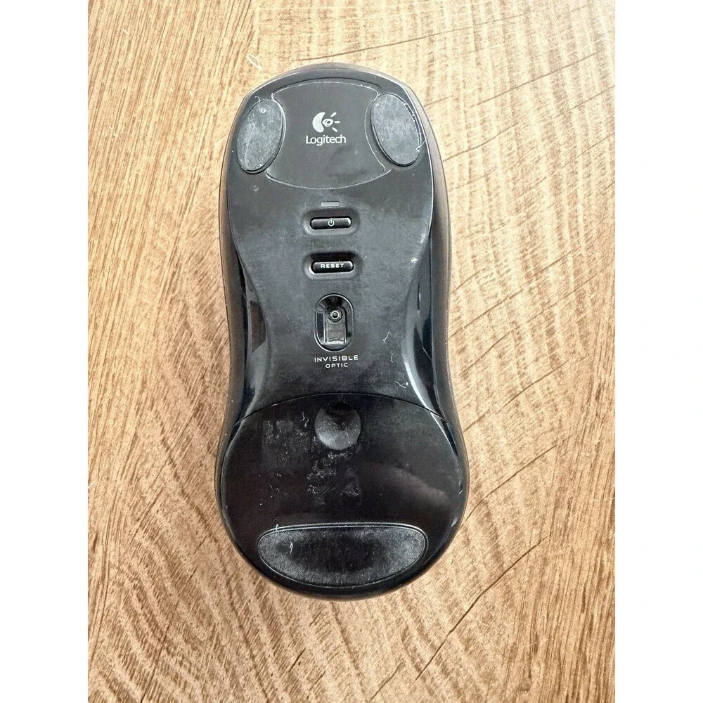 LOGITECH MOUSE WIRELESS USB INVISIBLE OPTIC OPTICAL SCROLL WHEEL With RECEIVER